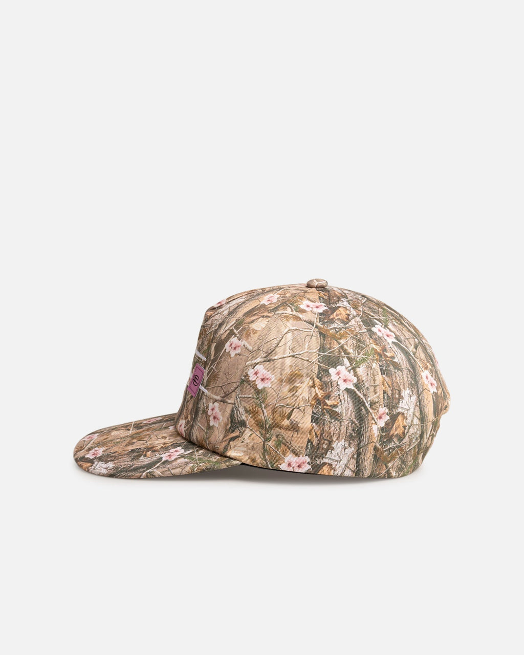 Loiter Hybrid Snapback Cap Pink Tree Camo - Image 4