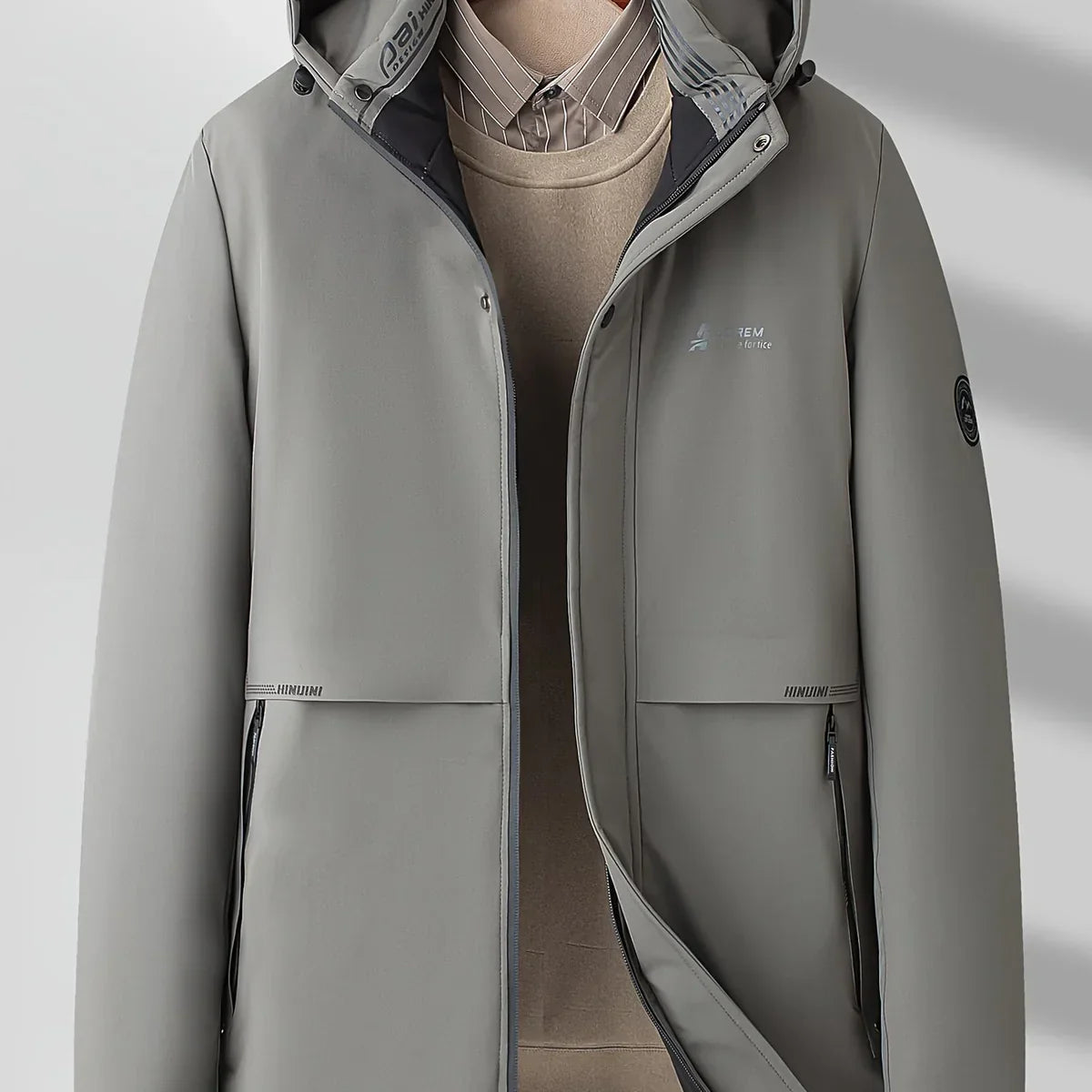 Daniel – Techniczna zimowa parka męska z kapturem o nowoczesnym kroju