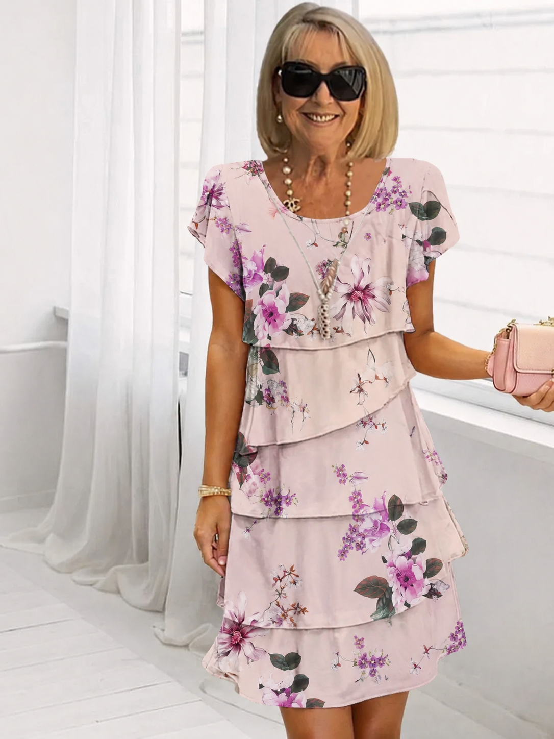 Kirsten – Damska sukienka z falbanami marki Bloom