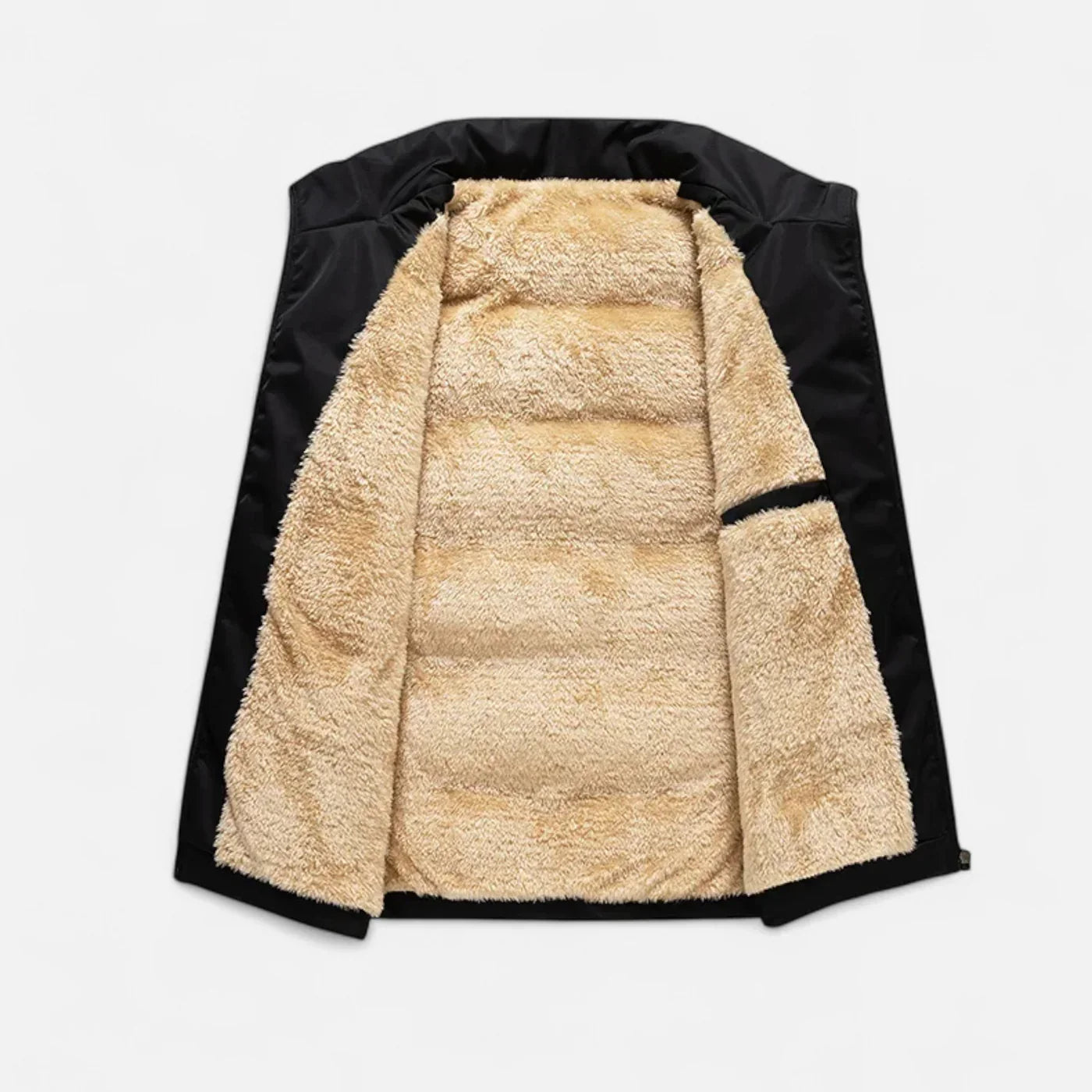 Lucas – Ocieplana kamizelka męska pikowana z wysoką stójką