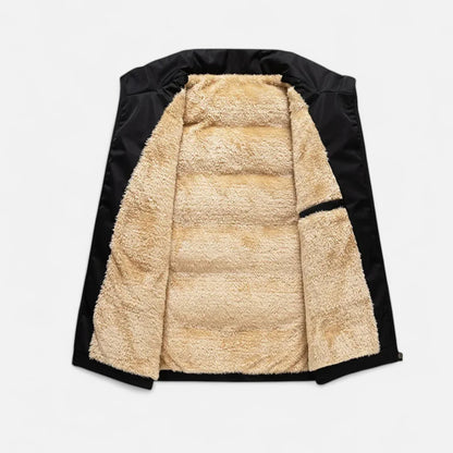 Lucas – Ocieplana kamizelka męska pikowana z wysoką stójką