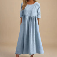 Charlotte – Women Casual Midi Dress - Image 1
