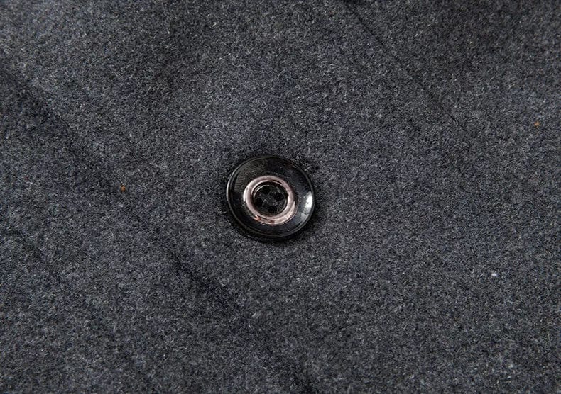 Damien – Elegancki dwuwarstwowy płaszcz męski z kołnierzem typu stójka