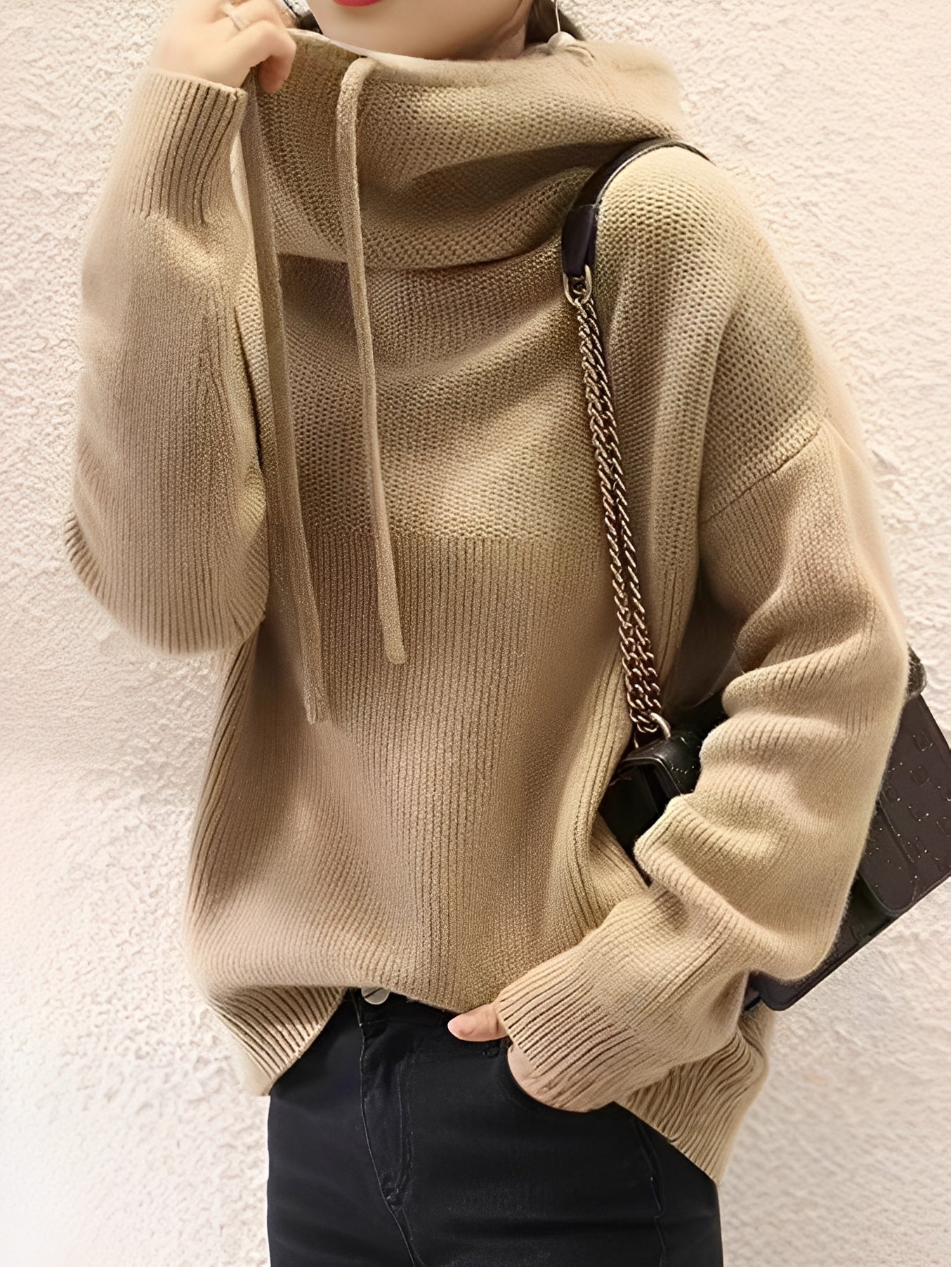 Lea – Miękki sweter z wysokim kołnierzem dla kobiet