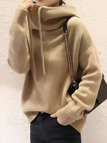 Lea – Miękki sweter z wysokim kołnierzem dla kobiet