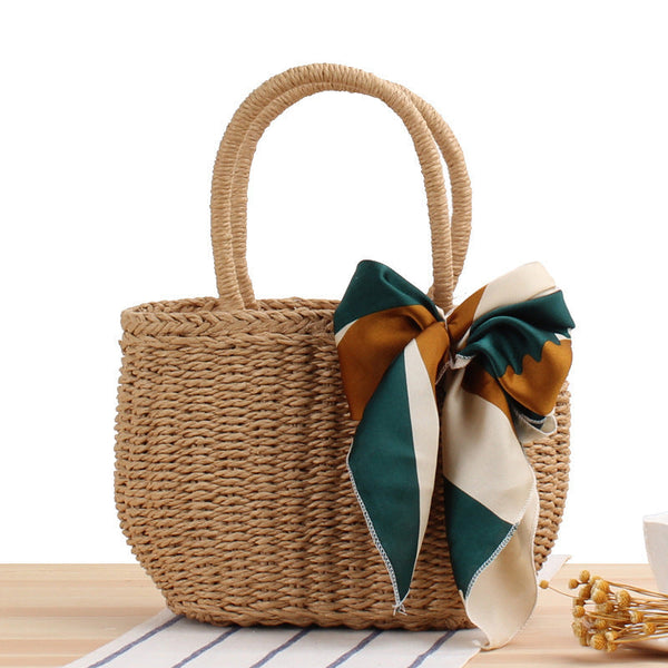 Aisha – Woven Summer Tote Bag - Image 1