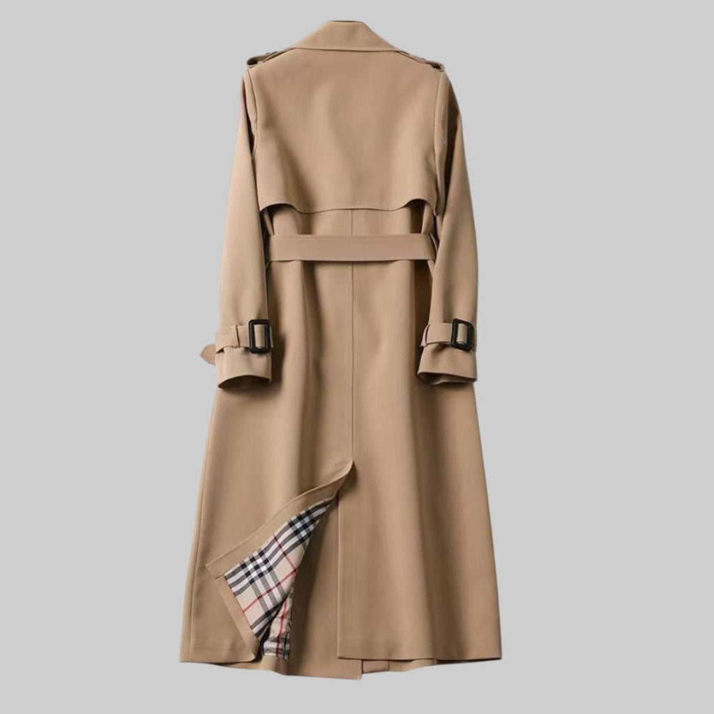 Trench Coat Damski z taliowanym krojem i eleganckimi detalami | N&W - 5 - Nowa-aura
