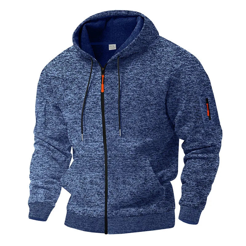 Hoodie męski z pełnym zamkiem błyskawicznym i kapturem | N&W - 1 - Nowa-aura