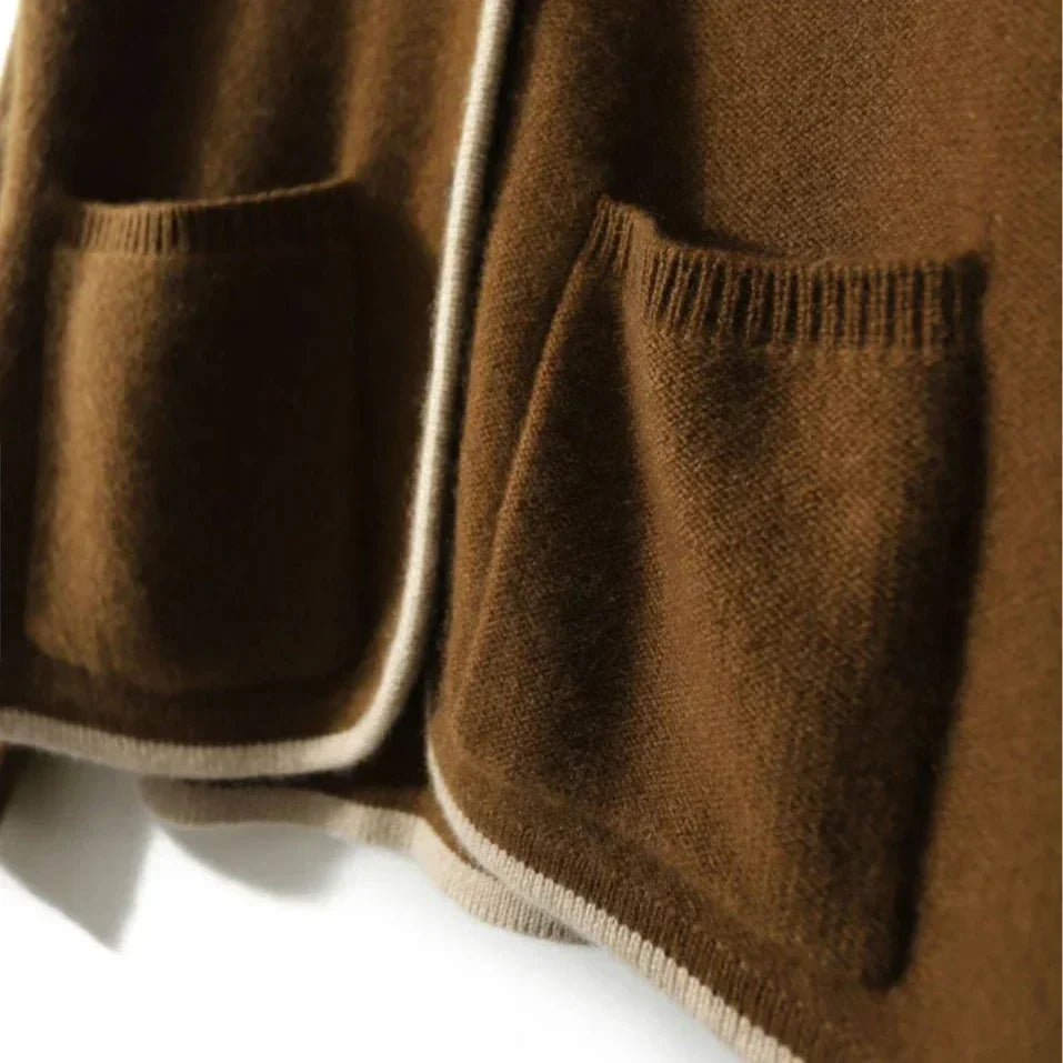 Cardigan damski z guzikami i kieszeniami | N&W - 6 - Nowa-aura