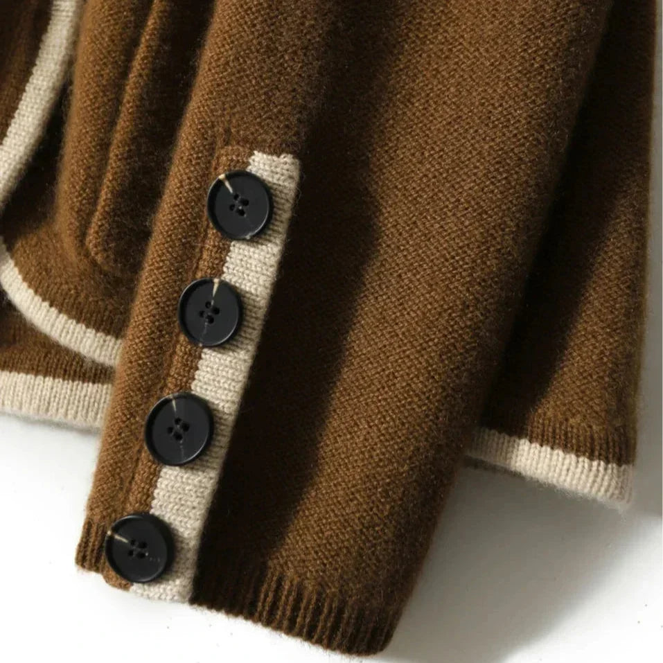 Cardigan damski z guzikami i kieszeniami | N&W - 7 - Nowa-aura