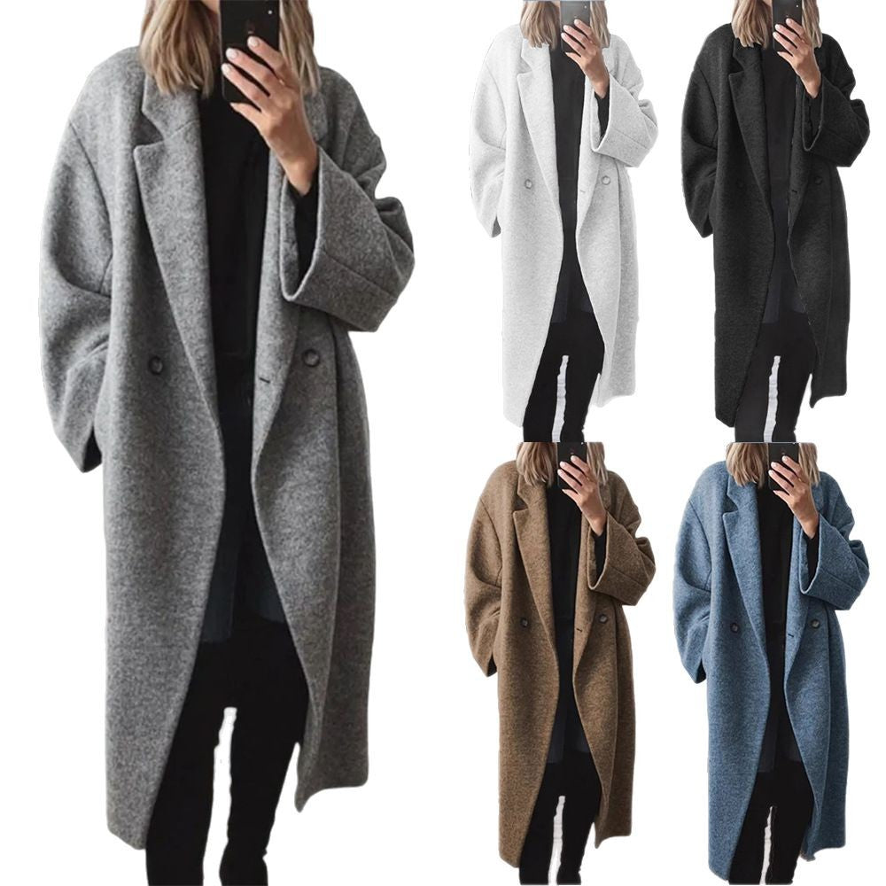Płaszcz Damski Oversized z Podwójnym Zapięciem | N&W - 8 - Nowa-aura