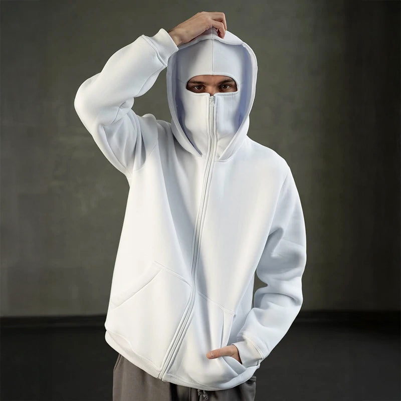 Hoodie Męski z Balaklawą – Wygodny Krój z Kieszeniami | N&W - 1 - Nowa-aura