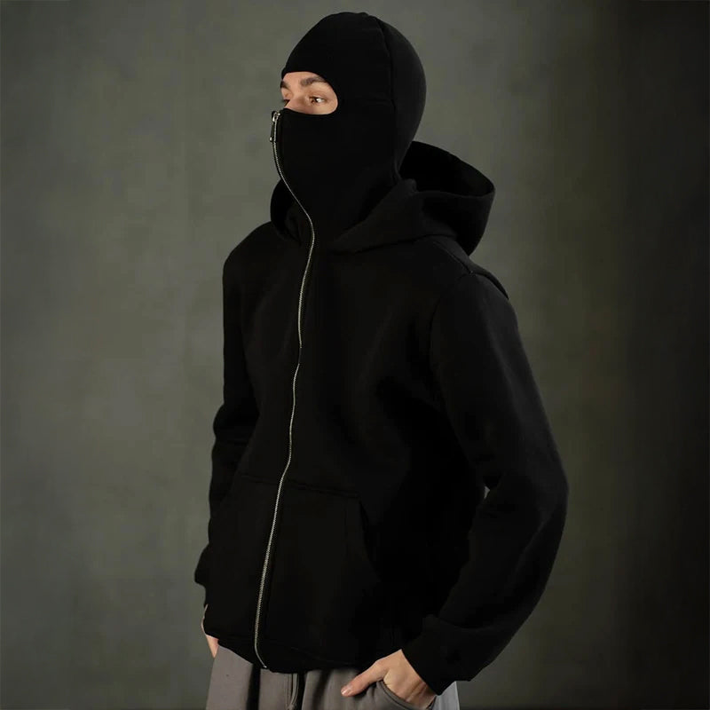 Hoodie Męski z Balaklawą – Wygodny Krój z Kieszeniami | N&W - 2 - Nowa-aura