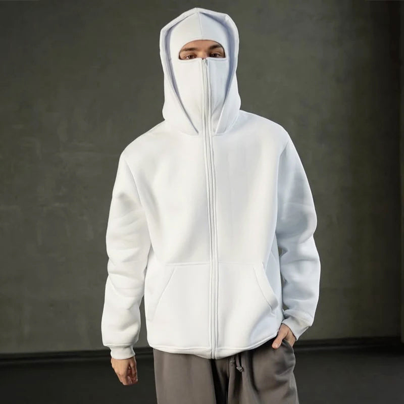 Hoodie Męski z Balaklawą – Wygodny Krój z Kieszeniami | N&W - 3 - Nowa-aura