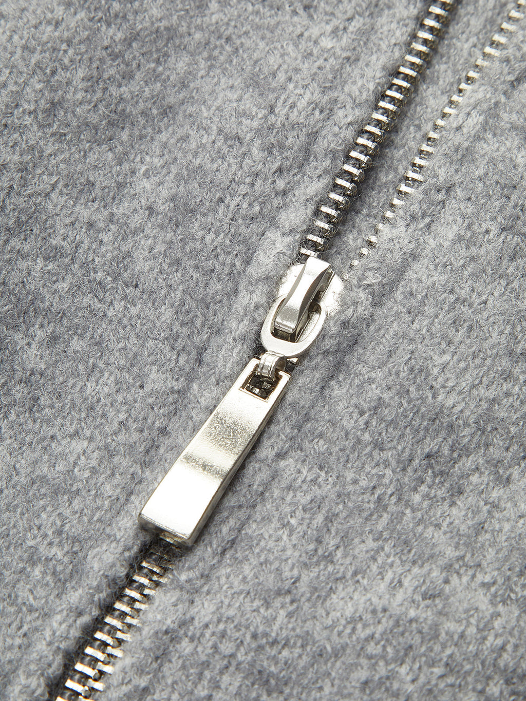 Damski cardigan oversize z wysokim kołnierzem i zamkiem | N&W - 5 - Nowa-aura