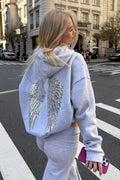 Hoodie Damski z Kapturem i Efektownym Wzorem | N&W - 1 - Nowa-aura