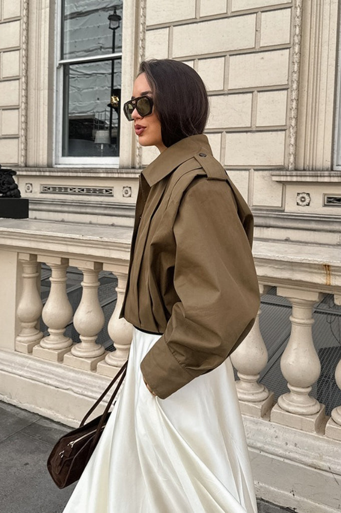 Kurtka Damska Oversized z Balonowymi Rękawami | N&W - 6 - Nowa-aura