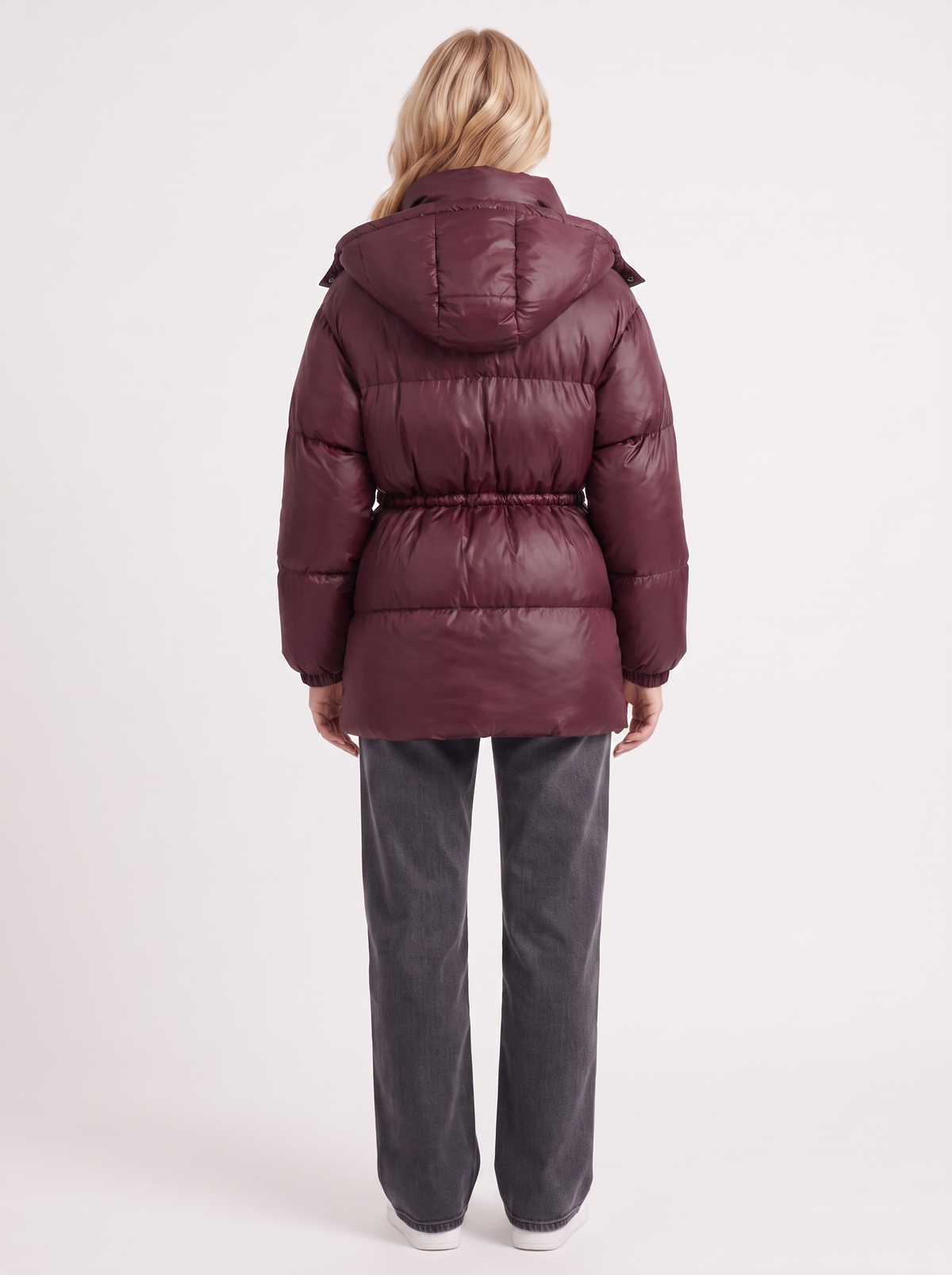 Kurtka damska z regulowanym pasem i kapturem | N&W - 11 - Nowa-aura