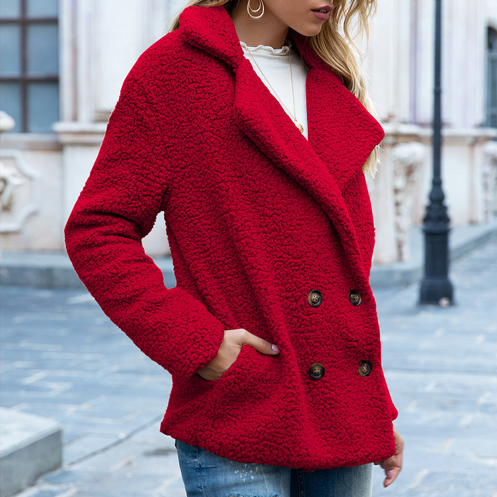 Kurtka Damska w Stylu Oversized z Guzikami | N&W - 6 - Nowa-aura