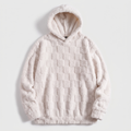 Hoodie damski z kapturem i strukturalnym wzorem | N&W - 2 - Nowa-aura