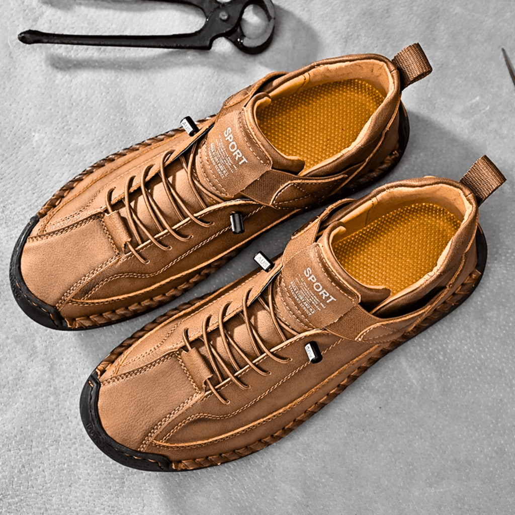 Męskie Buty Casual z wygodnym zapięciem na rzep i sportowym fasonem | N&W - 8 - Nowa-aura