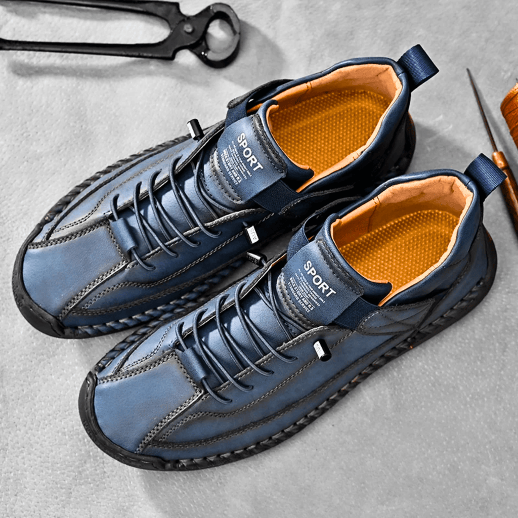 Męskie Buty Casual z wygodnym zapięciem na rzep i sportowym fasonem | N&W - 12 - Nowa-aura