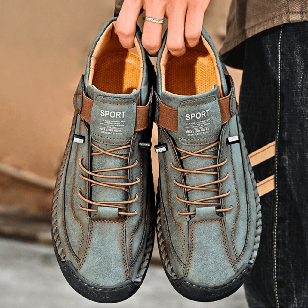 Męskie Buty Casual z wygodnym zapięciem na rzep i sportowym fasonem | N&W - 13 - Nowa-aura