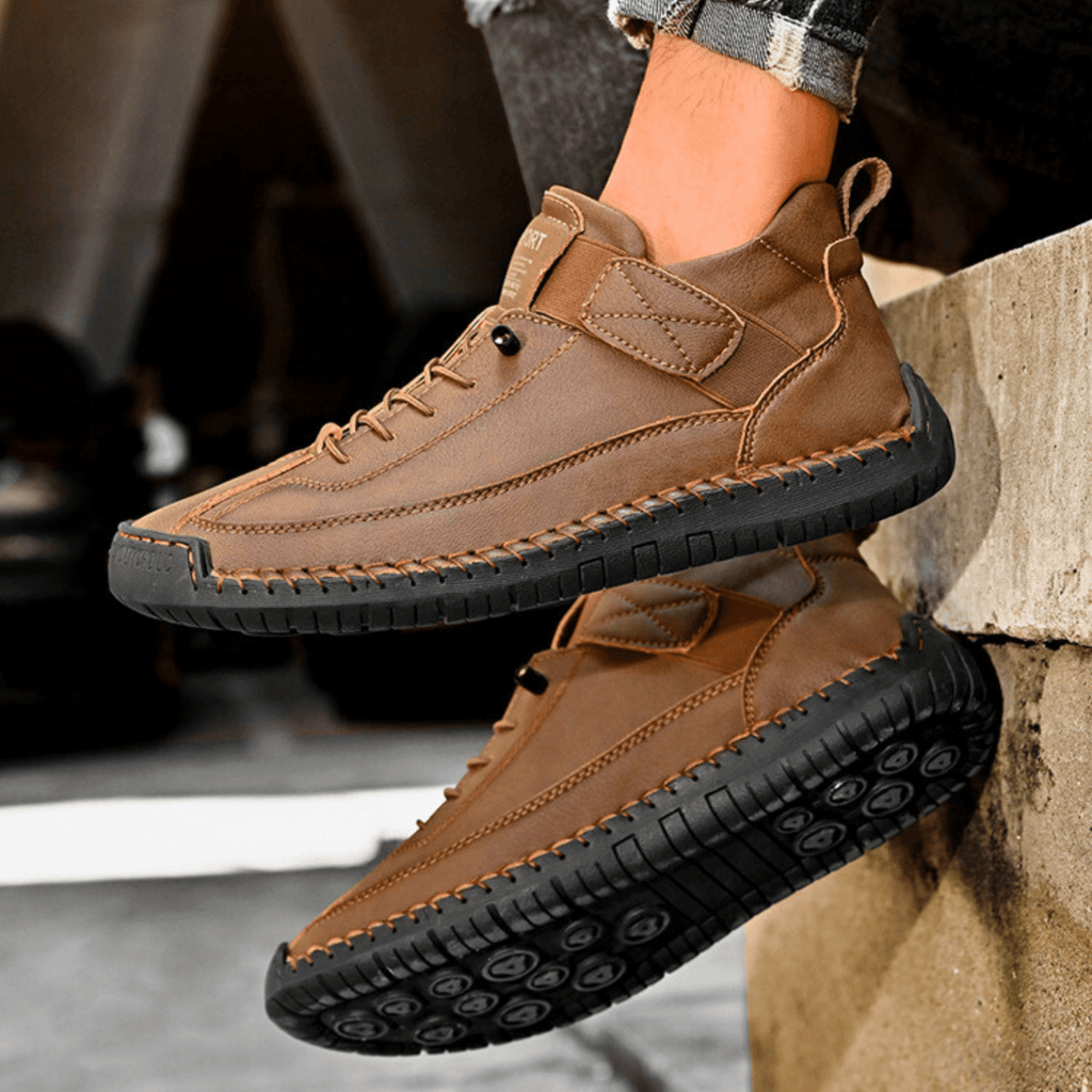 Męskie Buty Casual z wygodnym zapięciem na rzep i sportowym fasonem | N&W - 21 - Nowa-aura