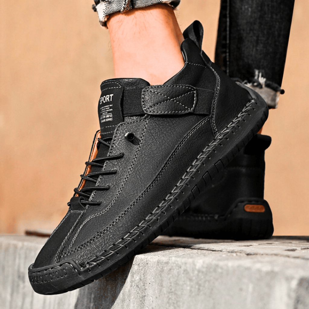 Męskie Buty Casual z wygodnym zapięciem na rzep i sportowym fasonem | N&W - 23 - Nowa-aura