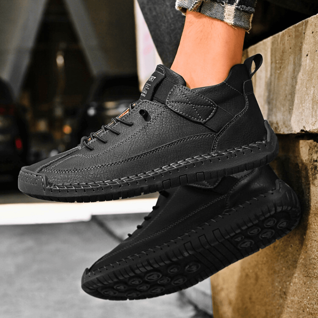 Męskie Buty Casual z wygodnym zapięciem na rzep i sportowym fasonem | N&W - 24 - Nowa-aura