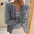 Cardigan Damski z Eleganckim Wykończeniem | N&W - 1 - Nowa-aura