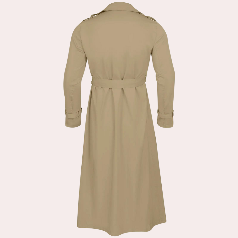 Męski Trenchcoat – Elegancki Krój z Paseczkiem | N&W - 3 - Nowa-aura