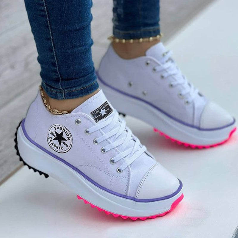 Sneakersy damskie z podświetlaną podeszwą i wygodnym krojem | N&W - 1 - Nowa-aura
