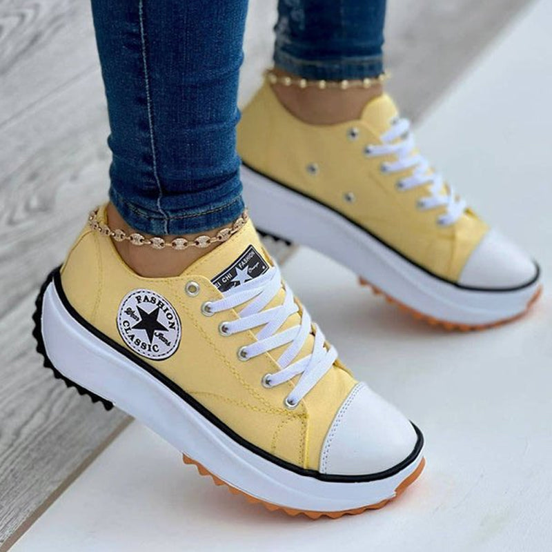 Sneakersy damskie z podświetlaną podeszwą i wygodnym krojem | N&W - 4 - Nowa-aura