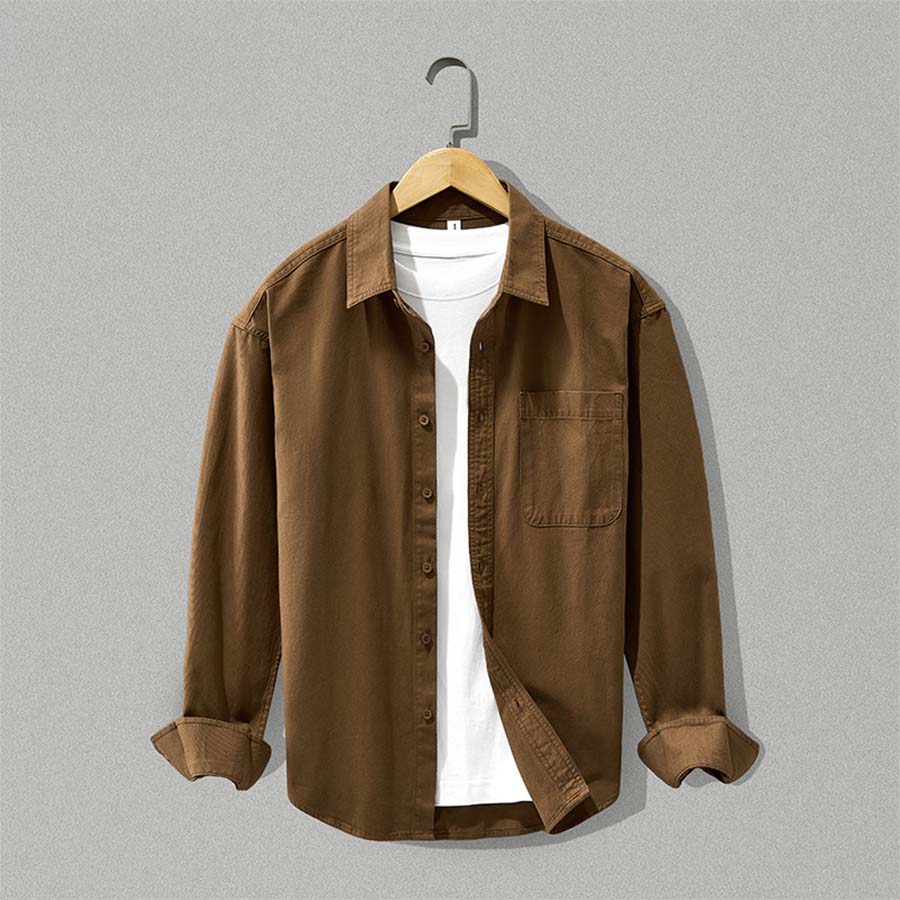Koszula męska Button-Down z kieszonką | N&W - 5 - Nowa-aura
