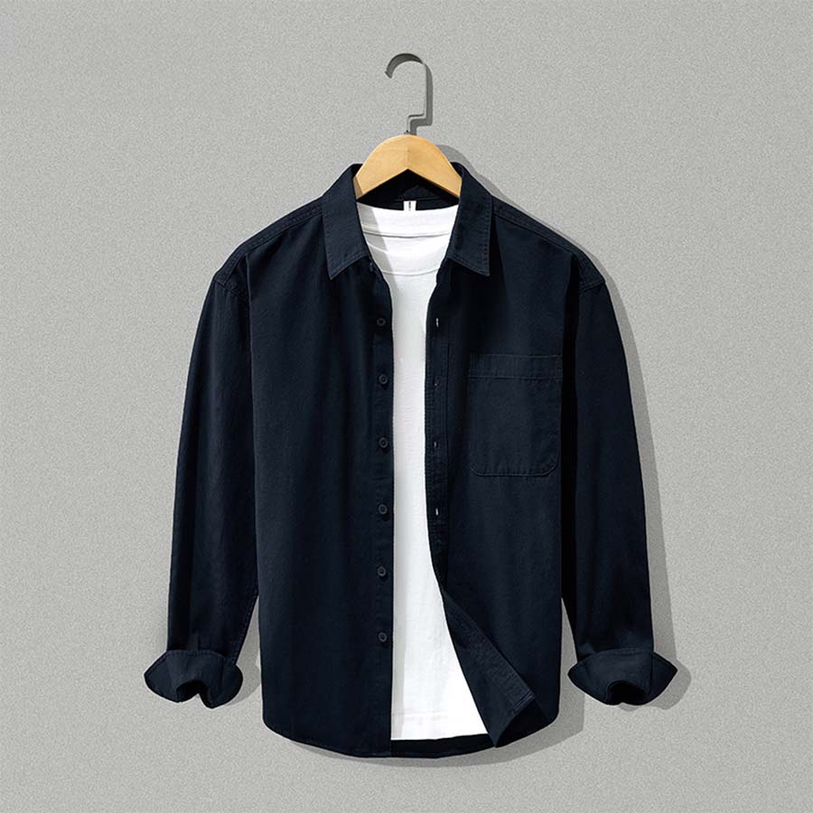 Koszula męska Button-Down z kieszonką | N&W - 7 - Nowa-aura