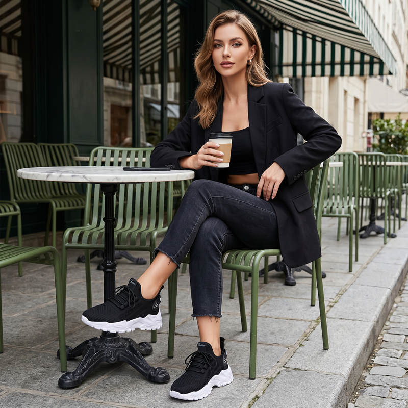 Sneakersy damskie z wygodnym krojem i lekką podeszwą | N&W - 2 - Nowa-aura
