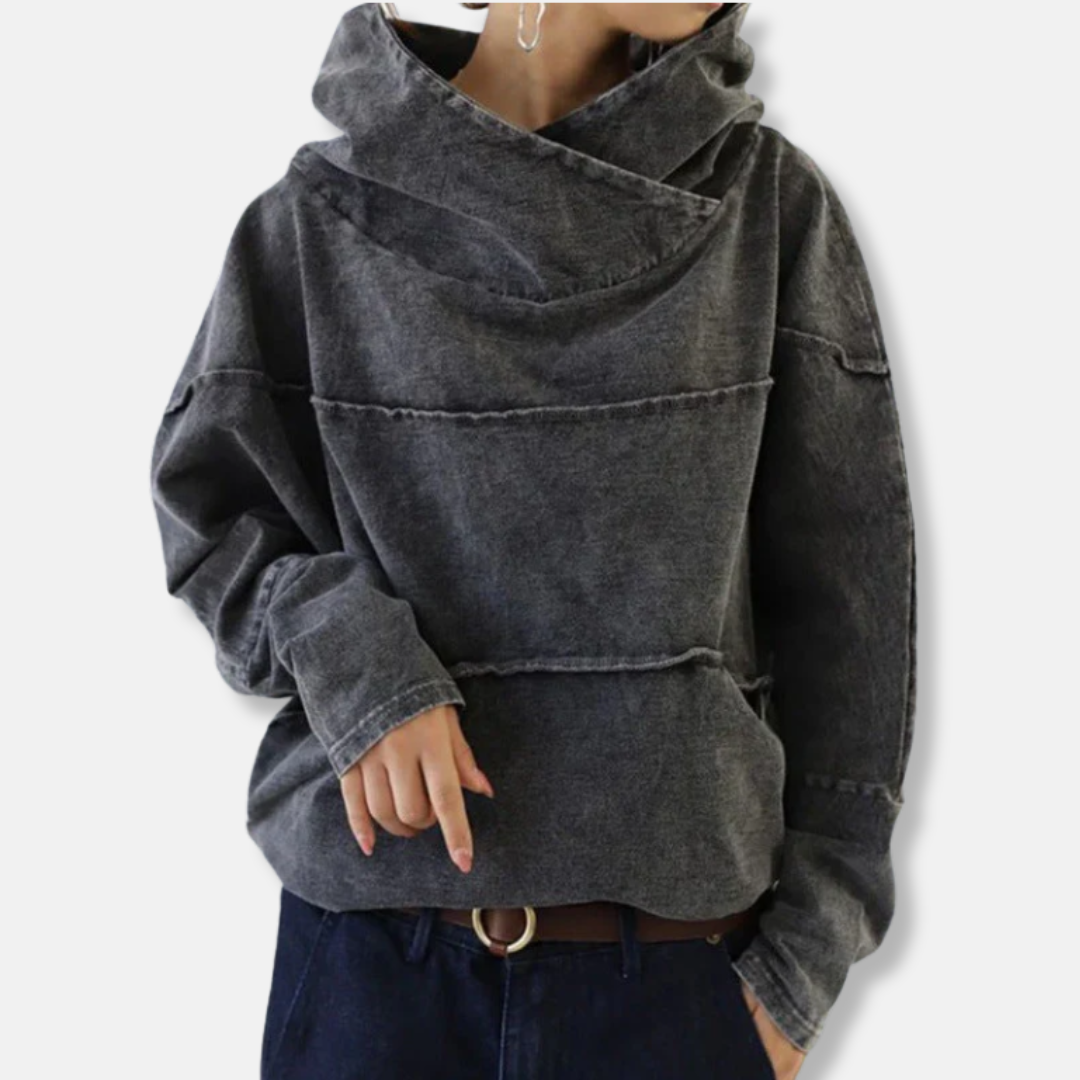 Marta – Casualowa bluza damska z kapturem o luźnym kroju