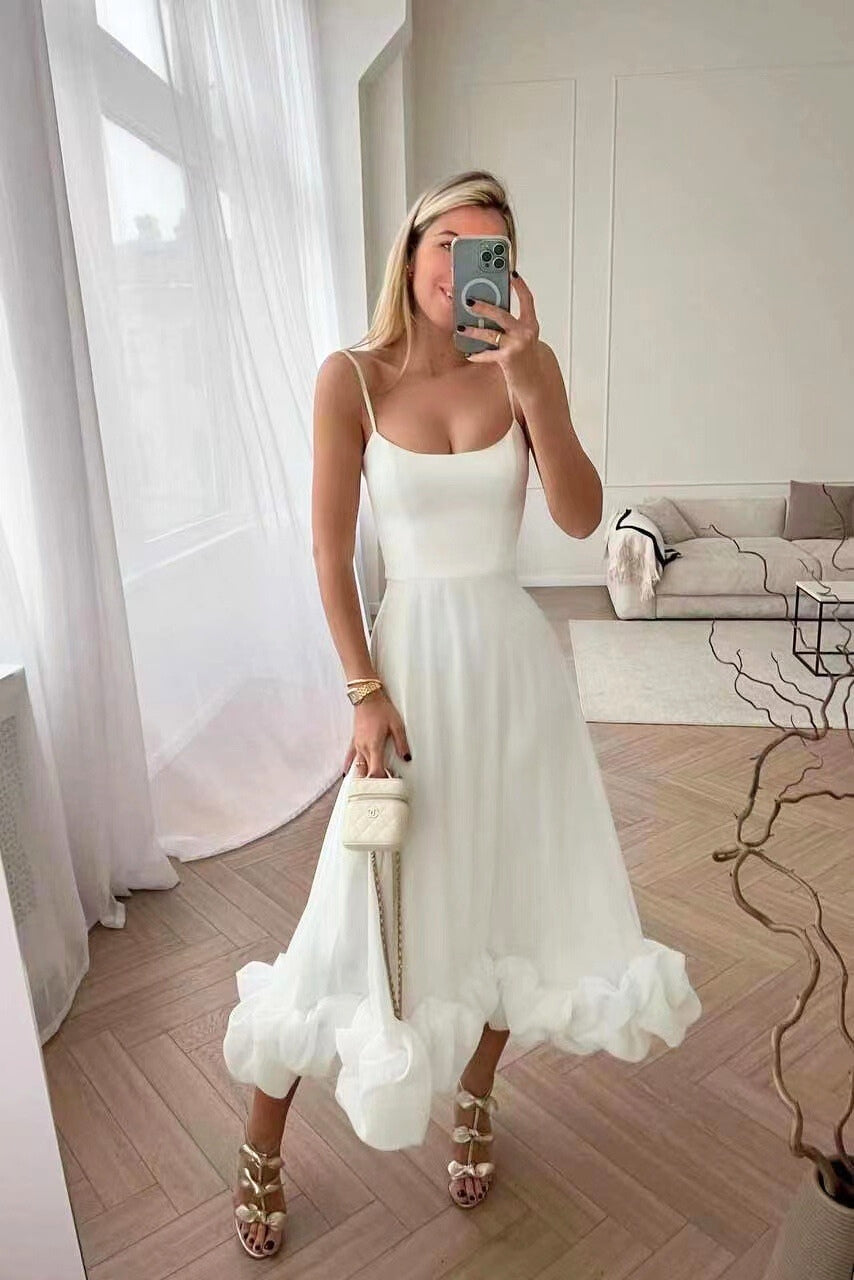 Brigitte – Women Ruffled Evening Dress - Image 5