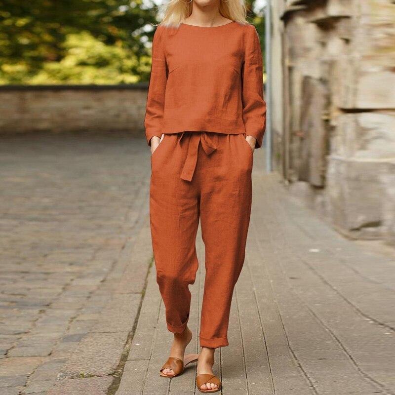 Sophie – Women's Two-Piece Linen Set  - Image 3