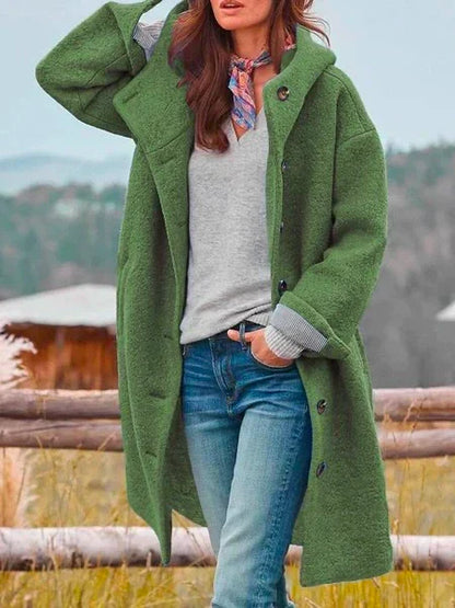Anna – Damski Płaszcz Wełniany Oversize