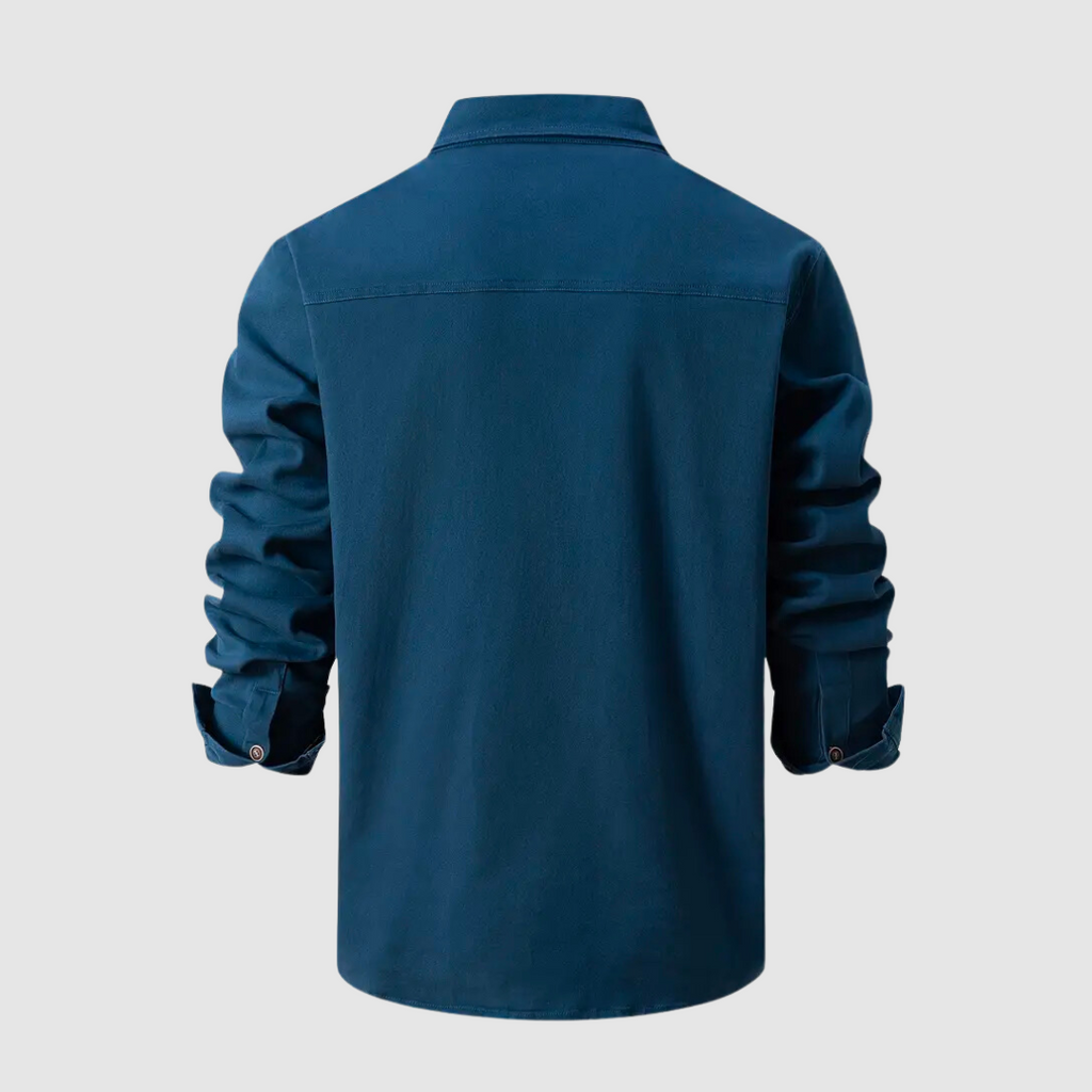 Manuel – Męska Koszula Slim Fit z Zapięciem na Guziki