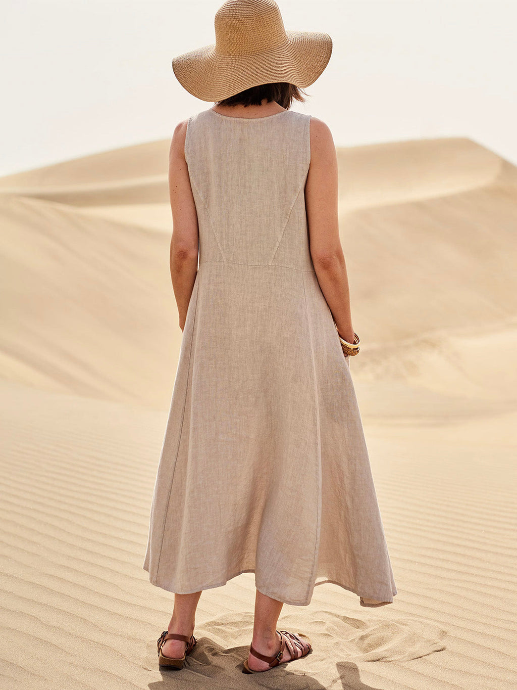 Lena – Cotton Dress with Pockets - Image 2