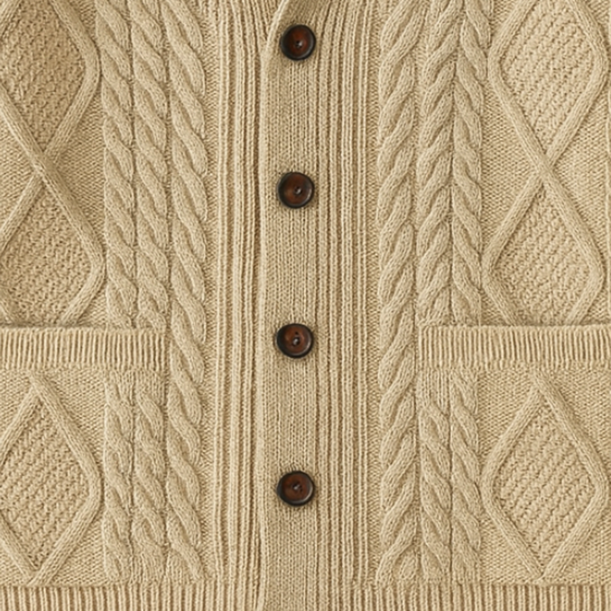 Adam – Męski Kardigan z Kołnierzem Szalowym Premium na Jesień i Zimę