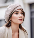 Isabela – Stylowy Beret w Pepitkę Damski