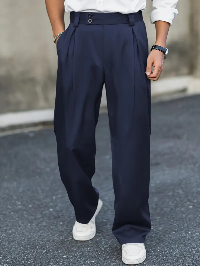Paul – Tailored Wide Leg Trousers - Image 1
