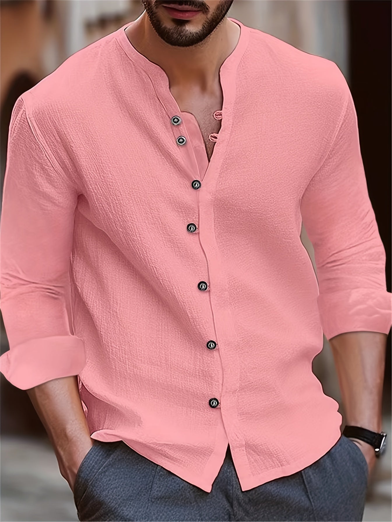 Emil – Long-sleeved Button-Up Shirt - Image 7