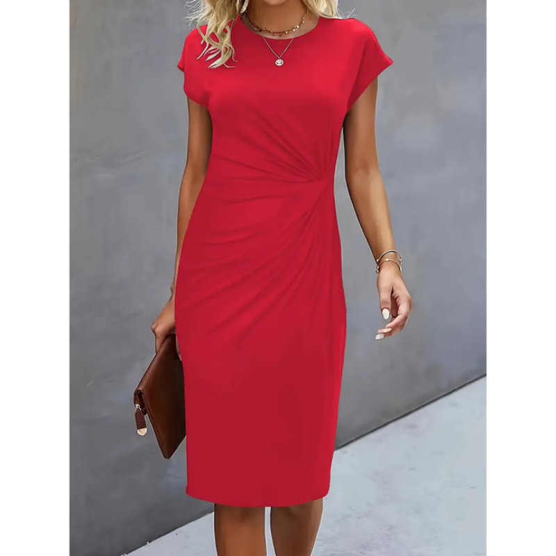 Isabel – Short-sleeved formal dress for women  - Image 6