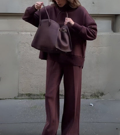 Sofia – Damski elegancki komplet dzianinowy o luźnym kroju