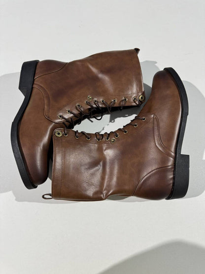 Harrison – Klasyczne skórzane kozaki sznurowane męskie